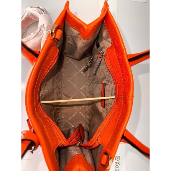 Michael Kors tote mirella small shopper top zip handbag crossbody poppy multi - Picture 9 of 11